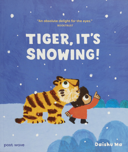 Tiger, it's snowing!