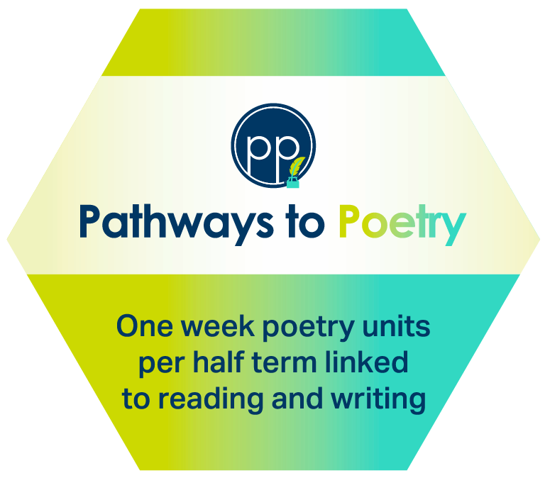 Pathways to Poetry logo to inspire KS1 and Key Stage 2 poems