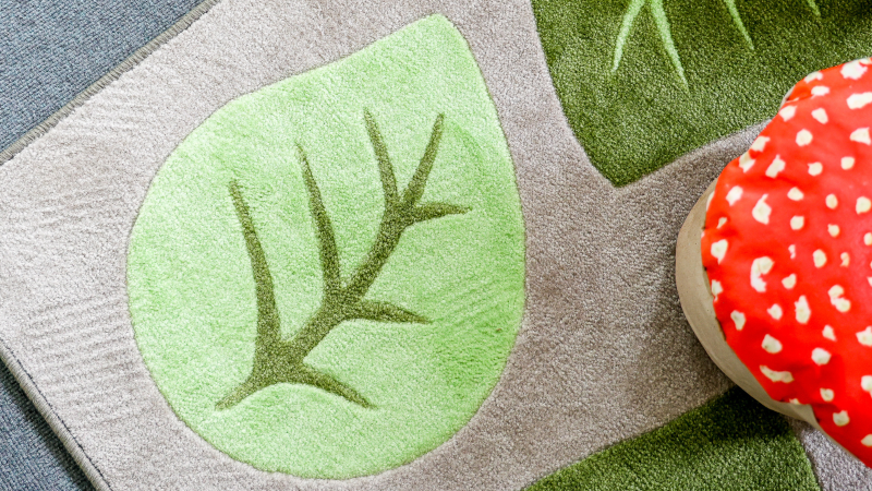 Nature themed library | woodland library decor