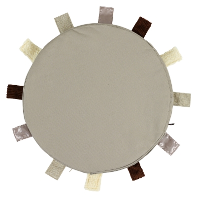 Sensory touch tags carry cushion - natural