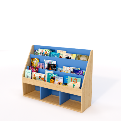 Single sided picture book display unit