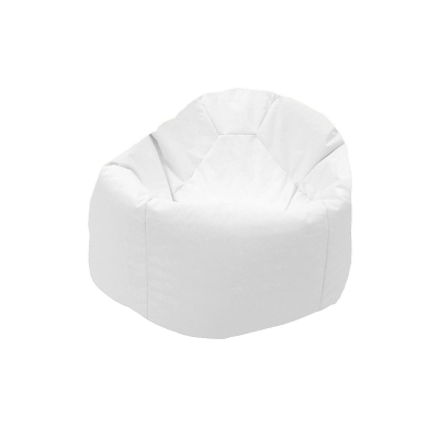 White UV reflective beanbag